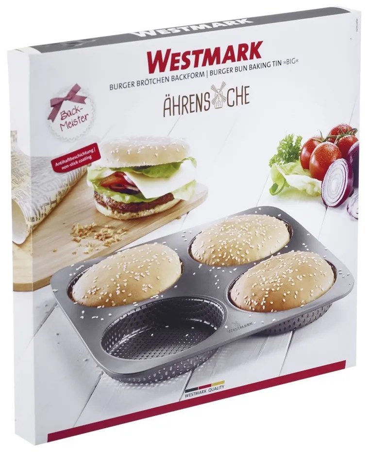 Westmark Perforovaná forma na 4 burger žemle Big, pr. 12 cm