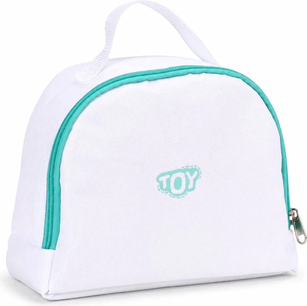 Drevený lekársky set ECOTOYS – lekárska taška, 26 dielov, hračka pre deti 3+