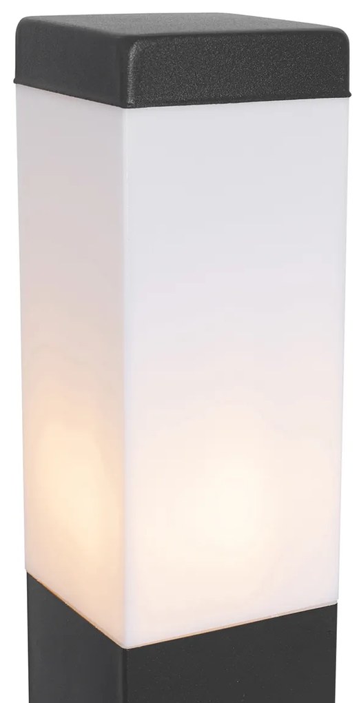 Vonkajšia lampa tmavosivá 45 cm so zásuvkou IP44 - Malios