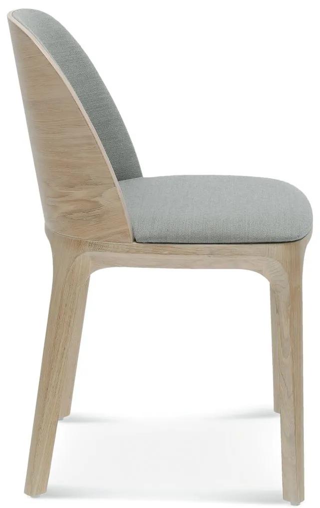 FAMEG Arch - A-1801 - jedálenská stolička Farba dreva: dub premium, Čalúnenie: látka CAT. D