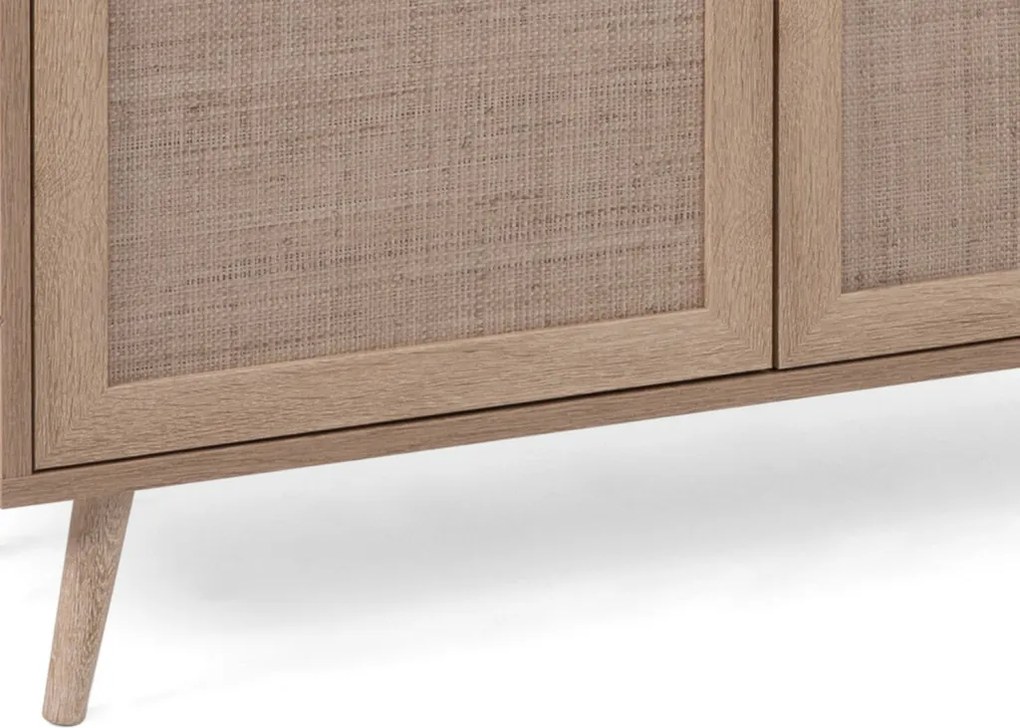 Skrinka 2-dverová Bali, dub sonoma/výplet