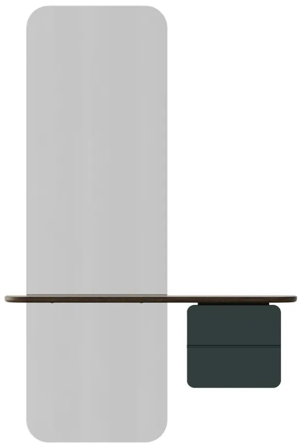 Tmavozeleno-hnedá predsieňová zostava v dekore duba One More Look – UMAGE