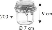 Tescoma Zaváracie poháre s klipsou DELLA CASA, 200 ml, 200 ml