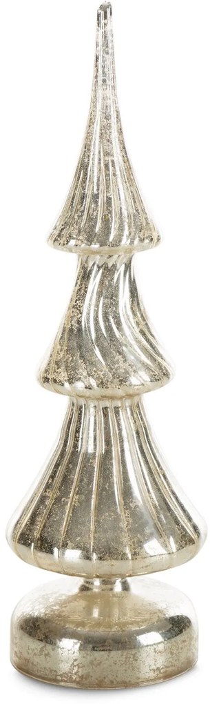 DEKORAČNÁ SOŠKA LED 9X30 CM STRIEBORNÁ