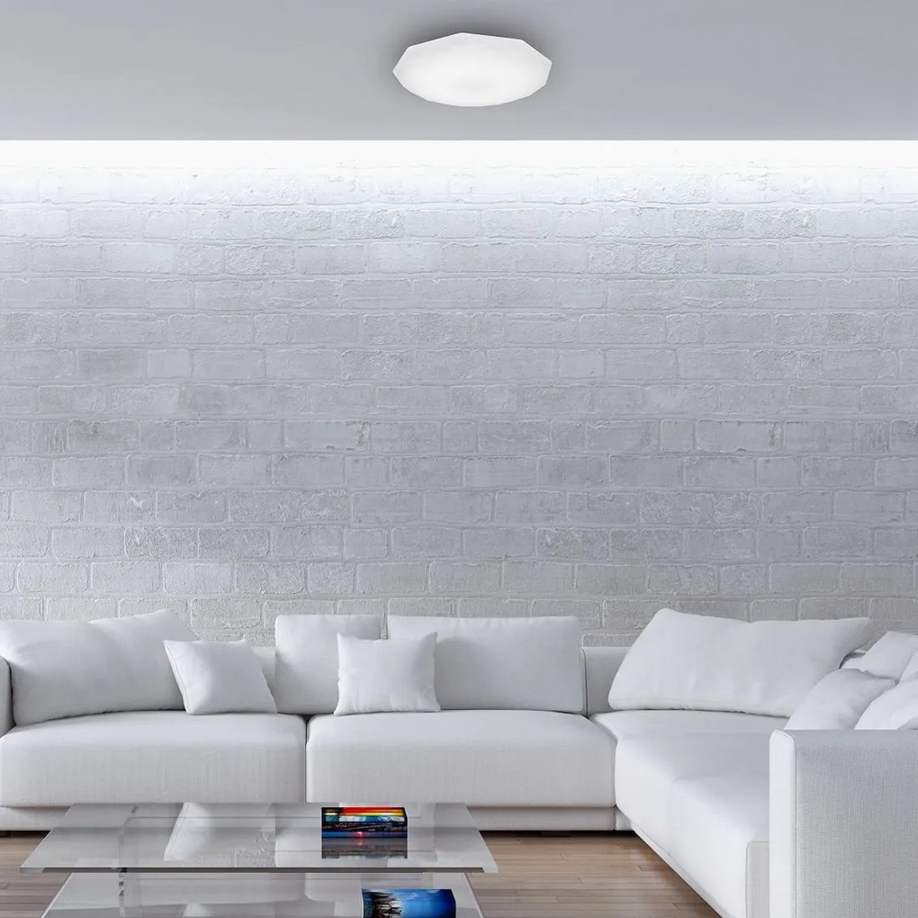 Stropné LED svietidlo Hex, 1x LED 16w, 4000k, (fi 36 cm), w