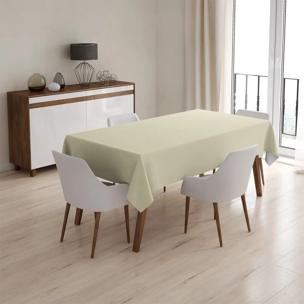 Sablio Obrus Biela slonová kost - 130x130 cm