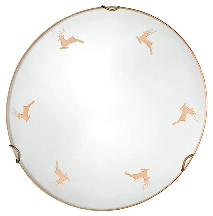 Kolarz 731.11.4.150 - Nástenné svietidlo NONNA 1xE27/60W/230V pr. 30 cm jelení ružové zlato