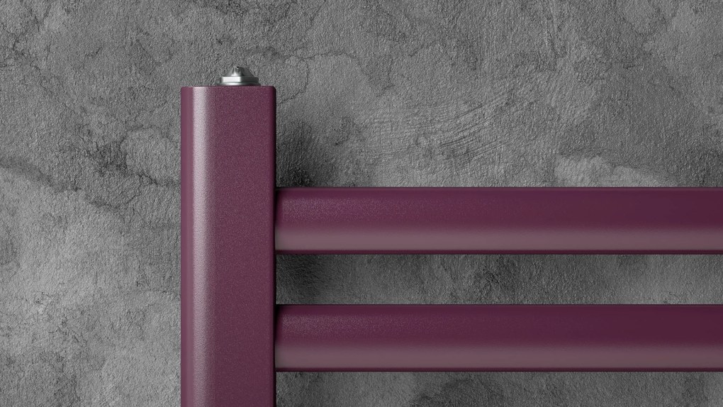 Regnis Retro, vykurovacie teleso 300x1280mm so stredovým pripojením 50mm, 487W, čierna matná, RETRO128/30/D5/BLACK