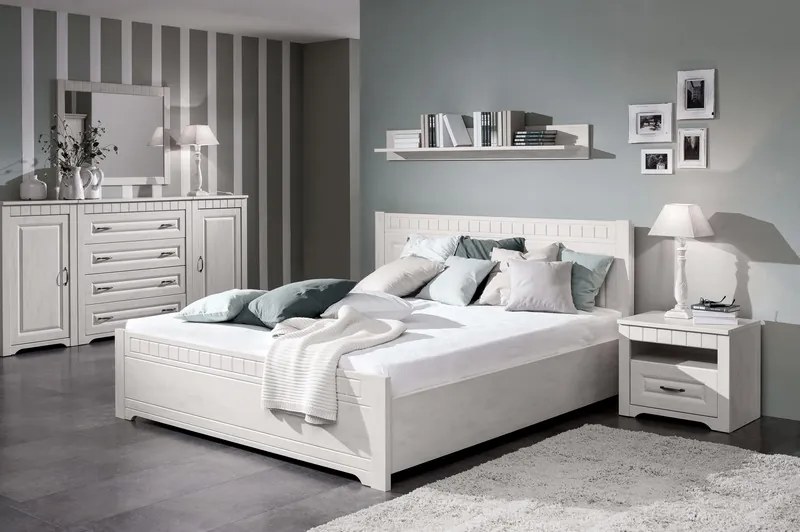 Posteľ Atik 180x200 cm, biela