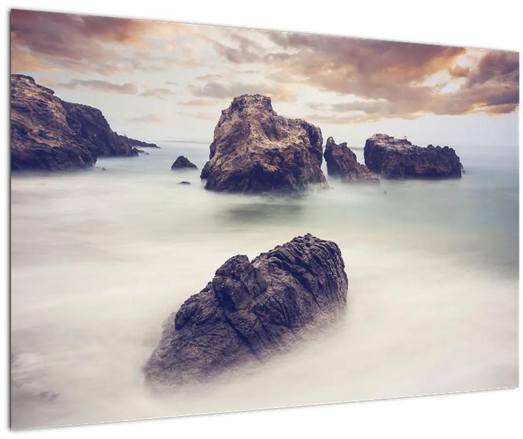 Obraz útesov v hmle (90x60 cm)