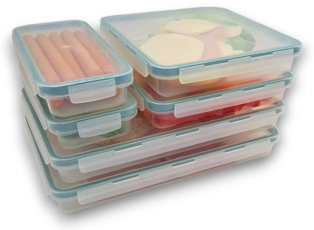 Orion Súprava 6 plastových dóz do chladničky, Lock & Lock UROVNEJTO