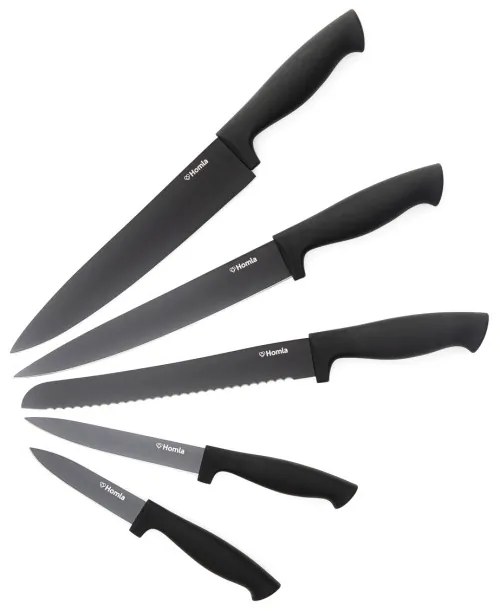 Sada šiestich nožov COXA čierna AW22 835396