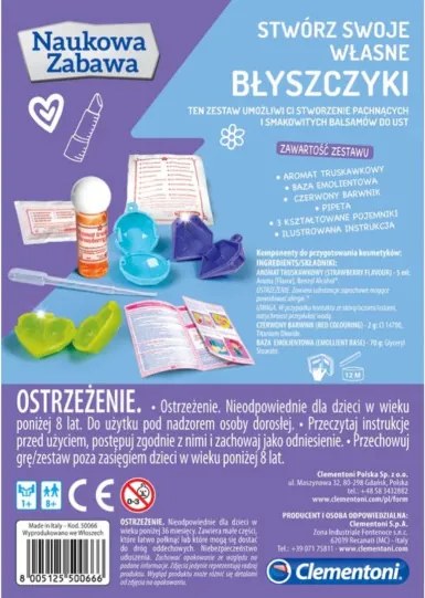 Sada na výrobu leskov Clementoni 50066 Science Fun Lab