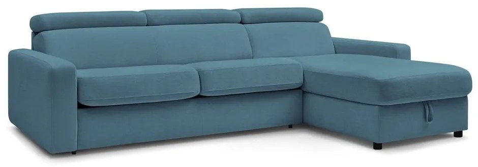 Modrá rozkladacia rohová pohovka (variabilná) Monaco – Bobochic Paris