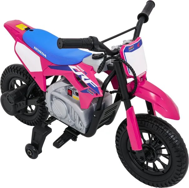Elektrická motorka HONDA CFR450R ružová