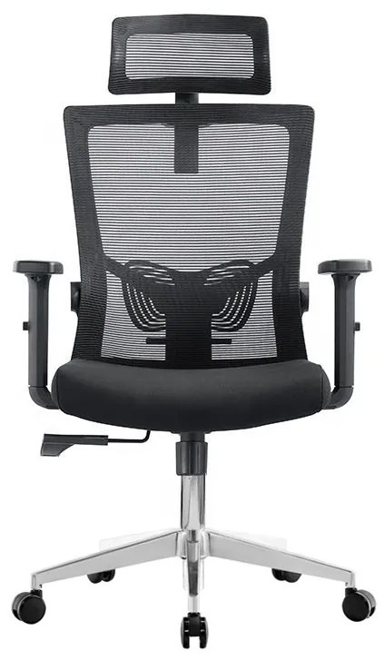 Kancelárska ergonomická stolička Neoseat NOVELO — sieť / látka, čierna, nosnosť 150 kg