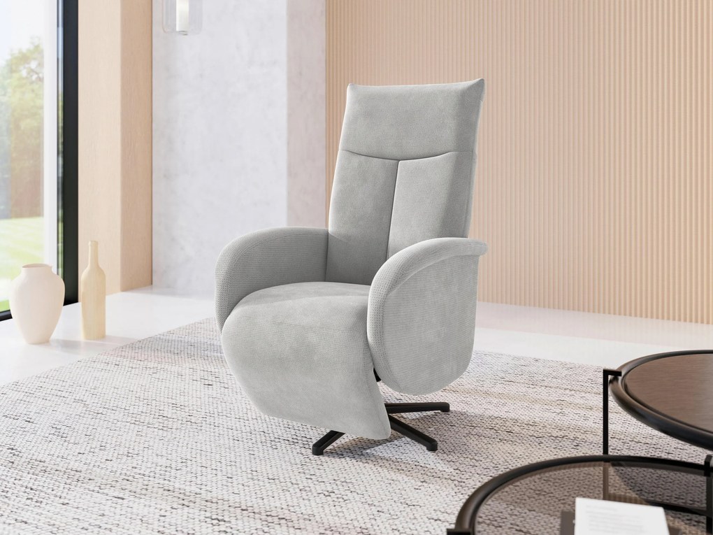 XXXLutz RELAXAČNÉ KRESLO, textil, strieborná Sit & More - Online Only obývacie izby - 0001440258G6