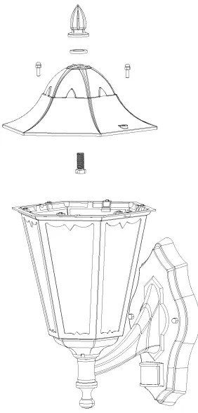Eglo 93447 - Vonkajšie nástenné svietidlo s čidlom navedie 1xE27/60W/230V