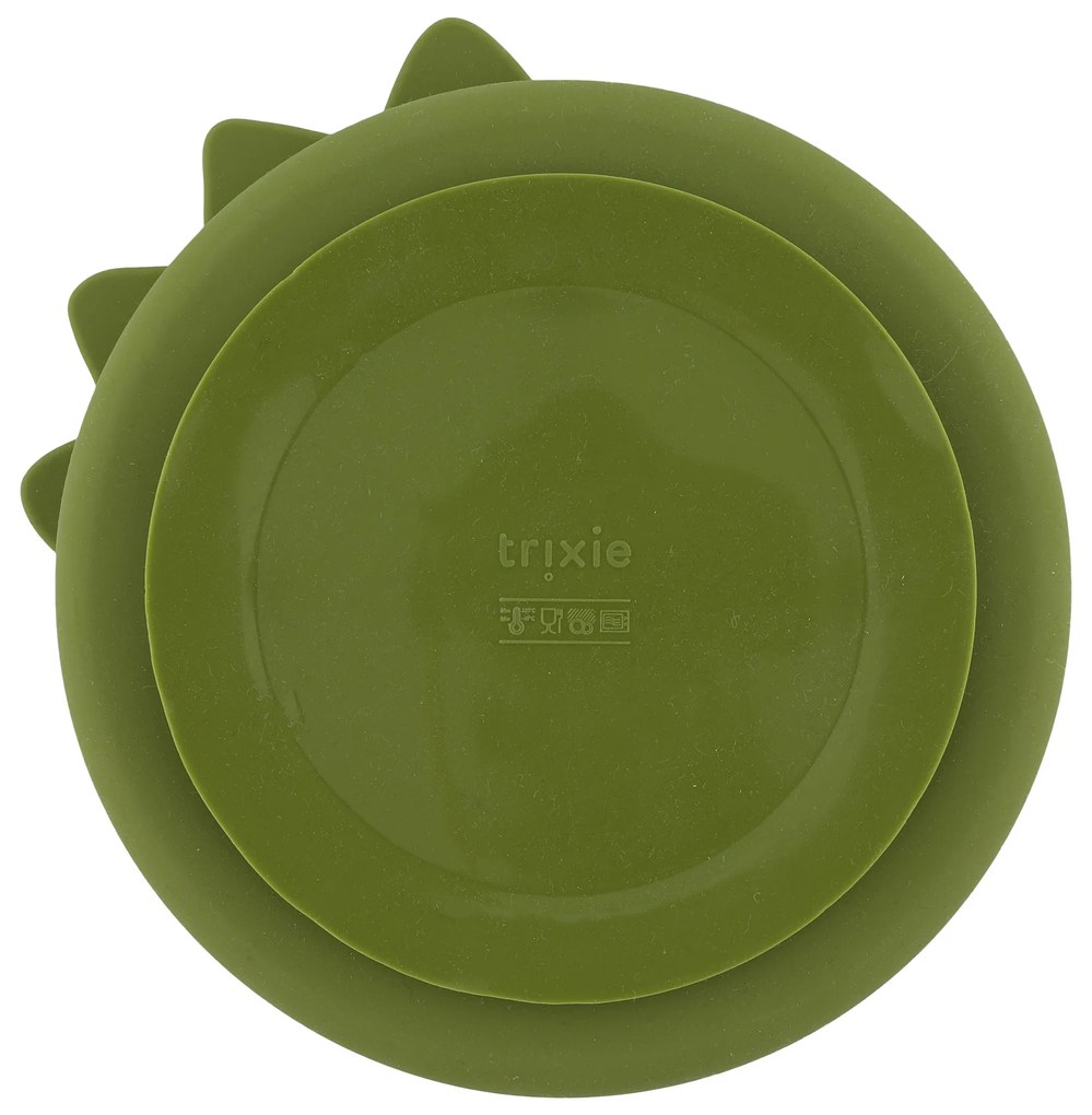 Detský silikónový tanier s prísavkou Mr. Dino