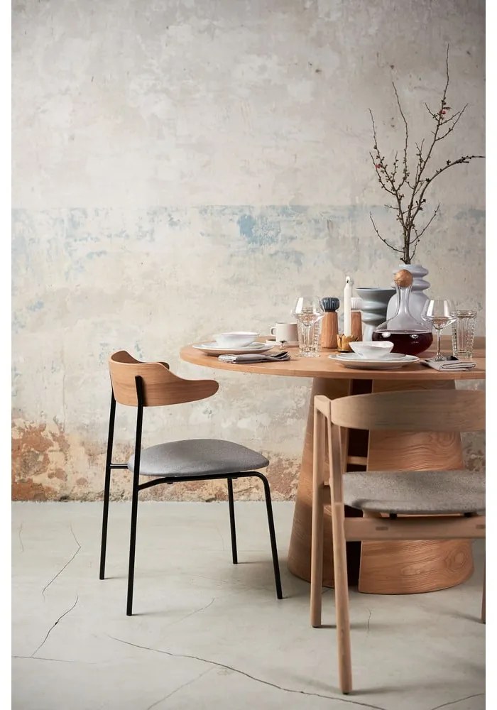 Modro-sivá keramická váza Kähler Design Kontur, výška 29 cm