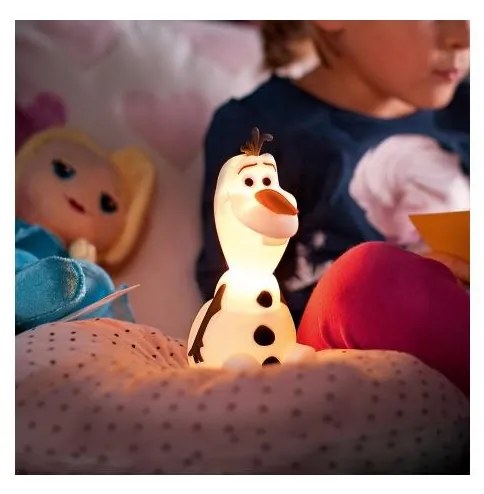 Philips 71768/08/16 -LED Otroška svetilka DISNEY FROZEN OLAF LED/0,3W/2xAAA snežak