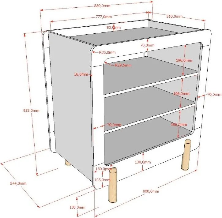Biela detská komoda s prebaľovacím pultom 88x95x57 cm Smile – Vipack