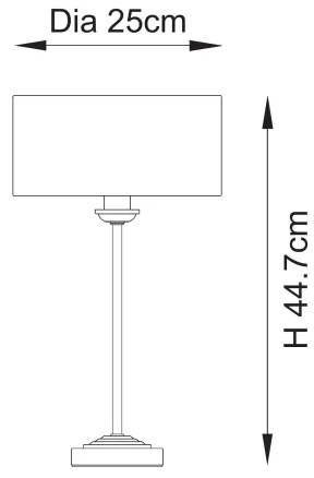 Endon 110728 - Stolná lampa HIGHCLERE 1xE14/7W/230V béžová/mosadz