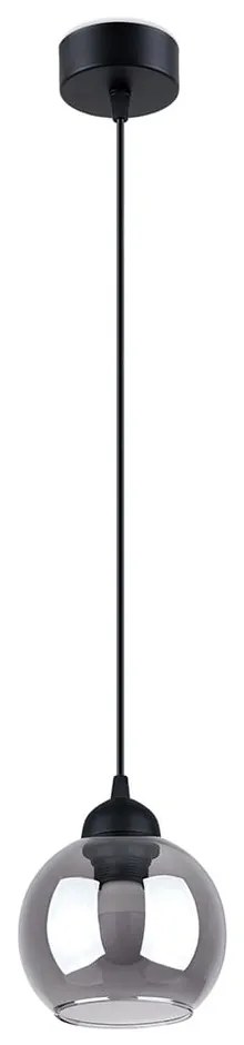 Čierne závesné svietidlo ø 15 cm Grande – Sollux