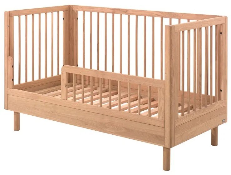 Postieľka z dubového dreva 70x140 cm v prírodnej farbe Forrest – Vipack