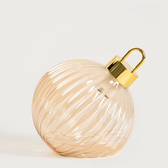 Vianočná dekorácia TATUM LED zlatá guľa 757839