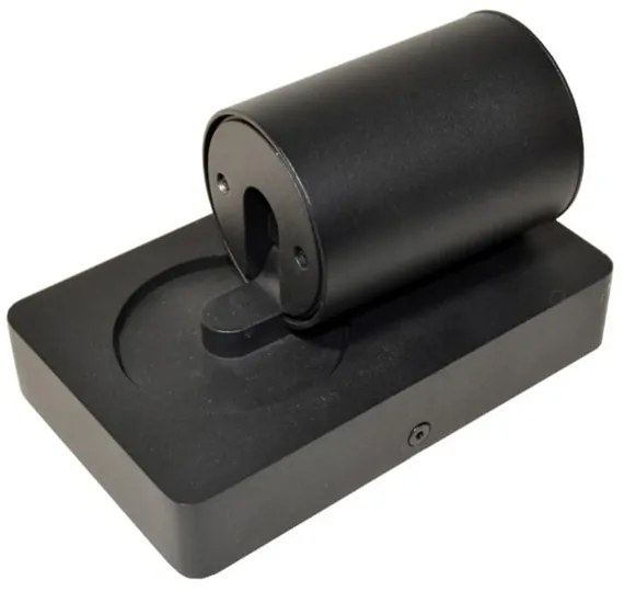 Nástenné bodové svietidlo TAFT 1xGU10/30W/230V USB čierna