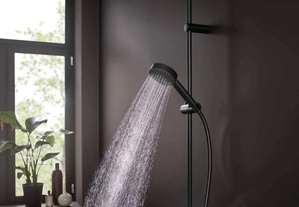Hansgrohe Pulsify S, ručná sprcha 105 1jet, čierna matná, HAN-24120670
