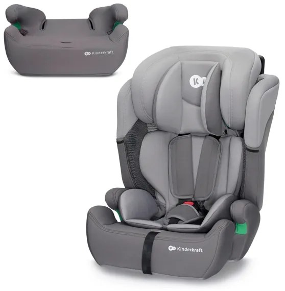 KINDERKRAFT - Autosedačka COMFORT UP i-Size (76-150 cm) svetlošedá