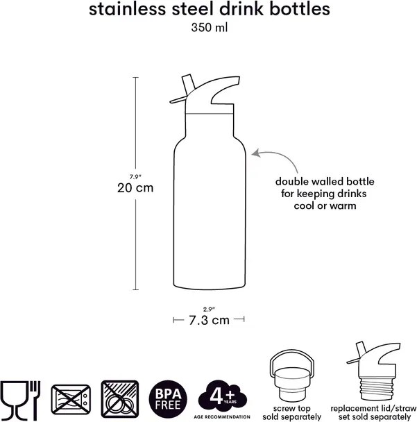 Nerezová fľaša na pitie čerešne