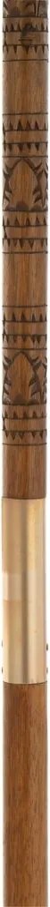Modrý slnečník so strapcami a drevenou tyčou Dayu Wood - ∅ 200*260 cm