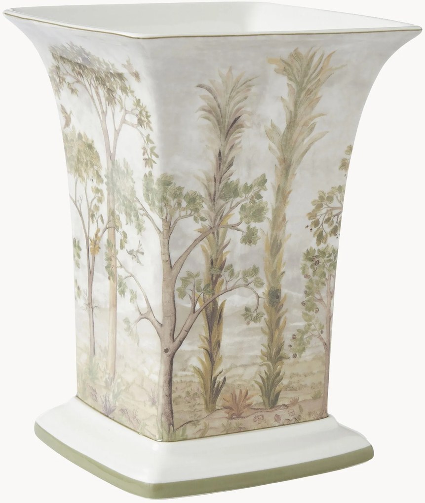 Porcelánová štvorcová váza Tall Trees