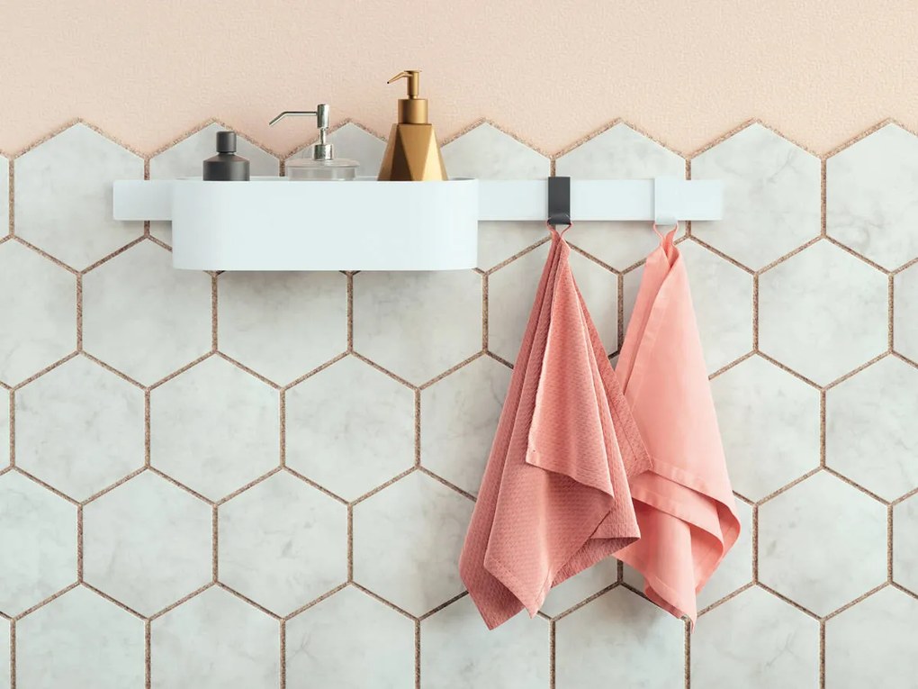 Hansgrohe WallStoris, polička, čierna matná, HAN-27915670