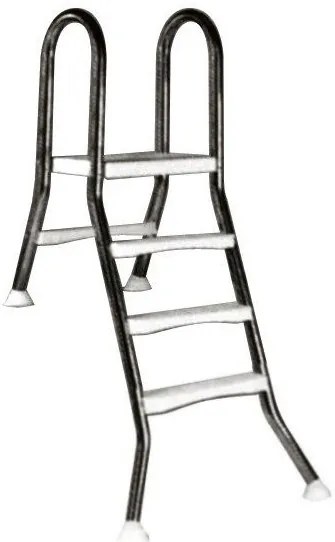 Rebrík ESP pre neupravené bazény, 3+1 stupne, pre bazény vysoké 1 m, AISI 304