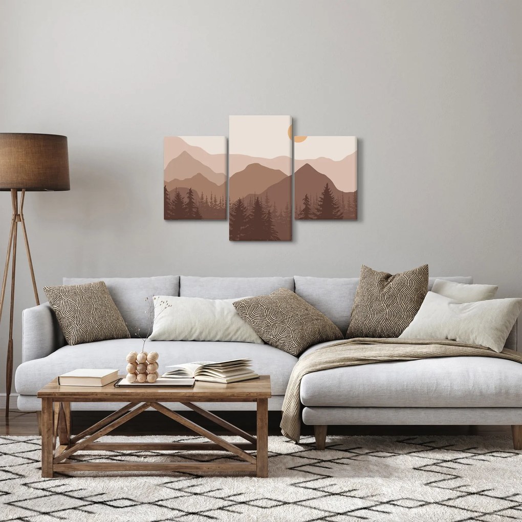 Obraz - Hnedé pohorie N⁰1 (90x60 cm)