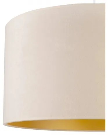 Duolla - Luster na lanku ROLLER 1xE27/40W/230V pr. 40 cm krémová