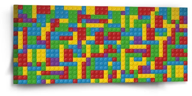 Sablio Obraz Farebná stavebnica - 110x50 cm