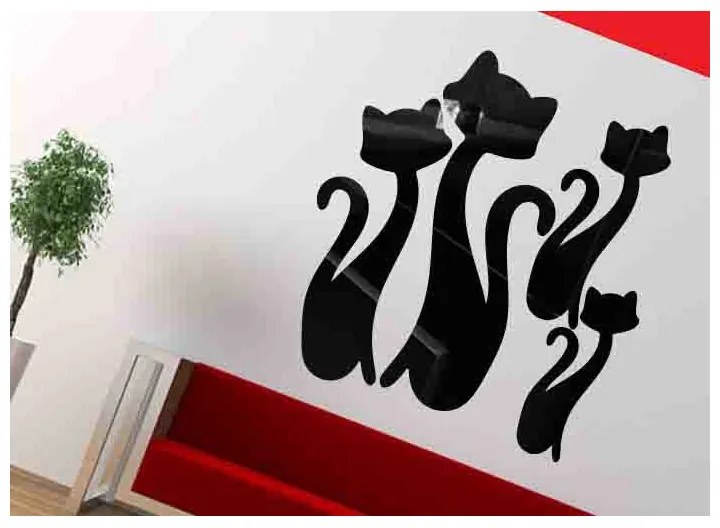 3D nálepky a samolepky, zrkadlové, farebné, dekoračné nálepky, OX013-Wall sticker HEU-