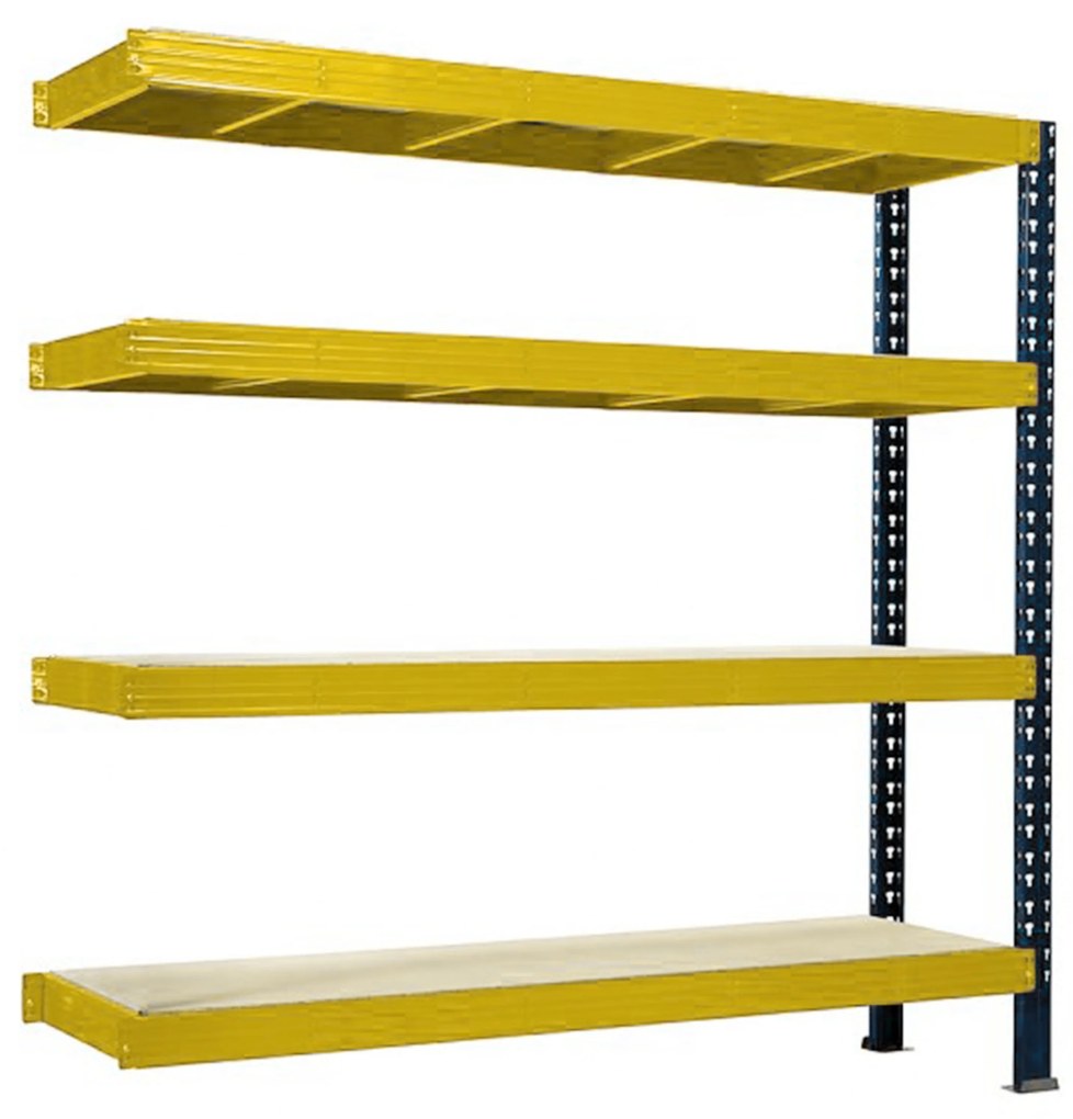 Trestles Prístavok k regálu 1800x2400x600, 4 police Farba: modrá