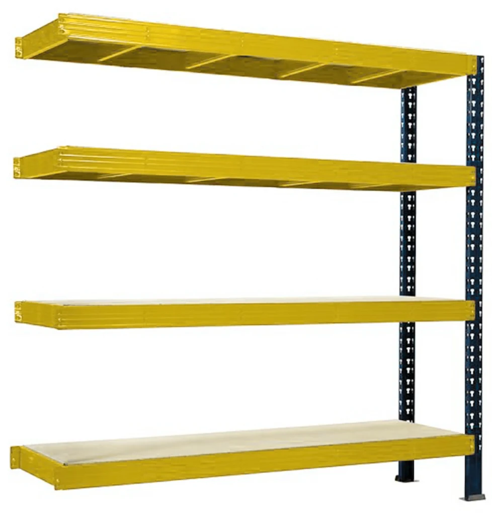 Trestles Prístavok k regálu 1800x2400x600, 4 police Farba: žltá a čierna