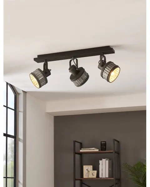 Eglo 43446 - Bodové svietidlo TURROCK 3xE27/28W/230V
