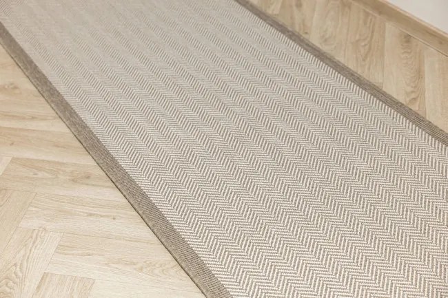Šnúrkový obojstranný behúň Brussels 205681/10610 Linen krémový / béžový