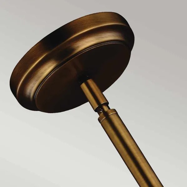 Feiss FE-HOBSON-P-M-AB - Luster na tyči HOBSON 1xE27/60W/230V bronzová