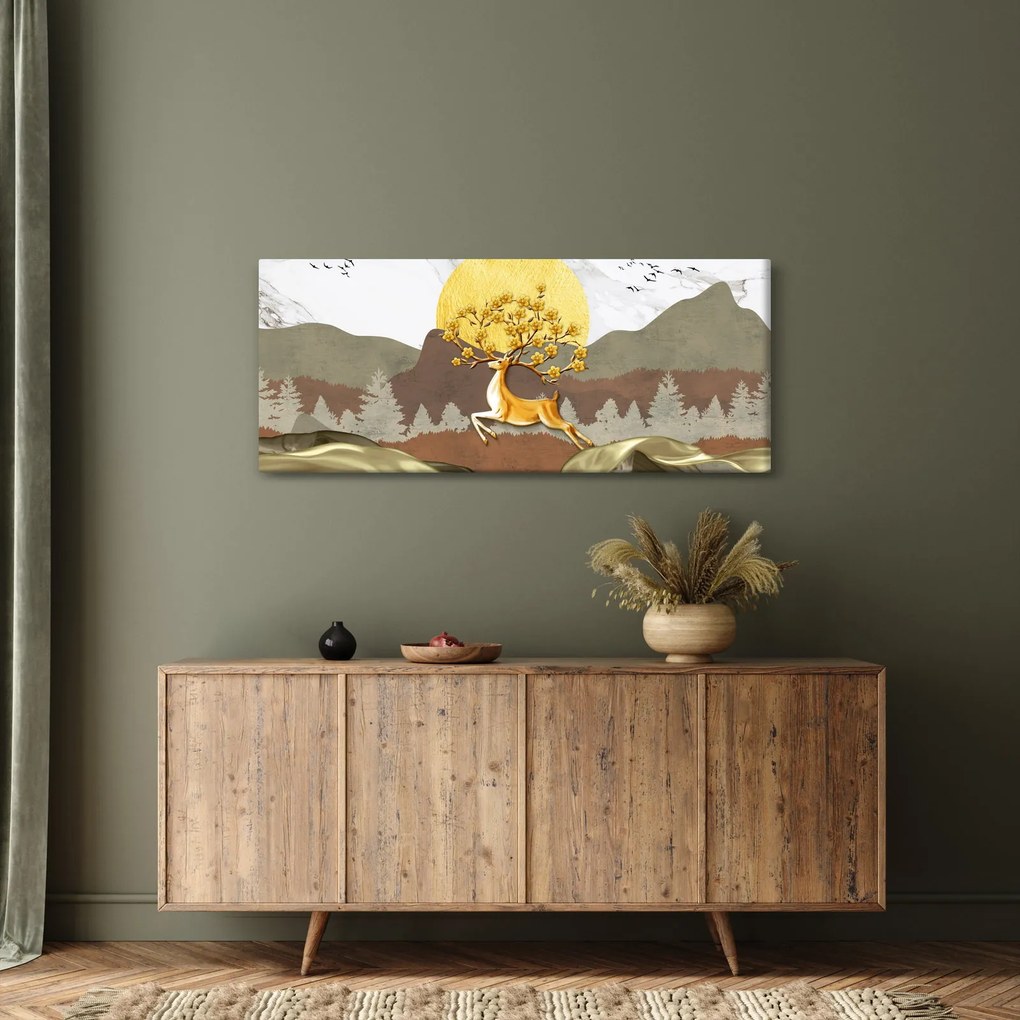 Obraz jeleňa (120x50 cm)