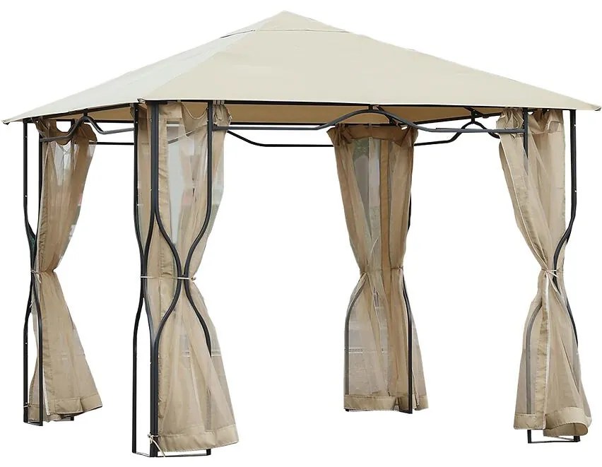 Záhradný pavilón 3x3 m béžový