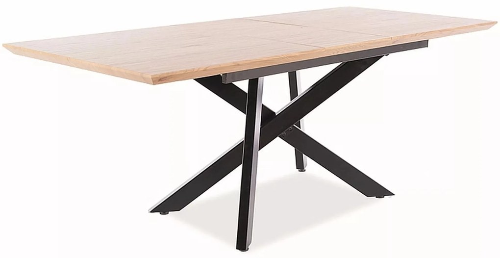 Rozkládací jídelní stůl Capital 160/200 cm dub přírodní/černý